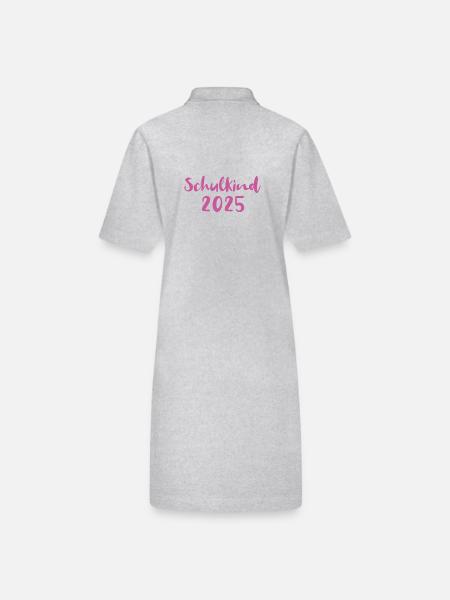 Écolier 2025 - Robe polo bio PAIGER Stanley/Stella Femme - gris chiné - Dos