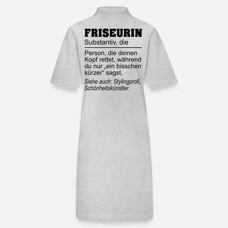 Friseurin Definition - Geschenk Haarstylistin Stanley/Stella Frauen Bio-Polokleid PAIGER