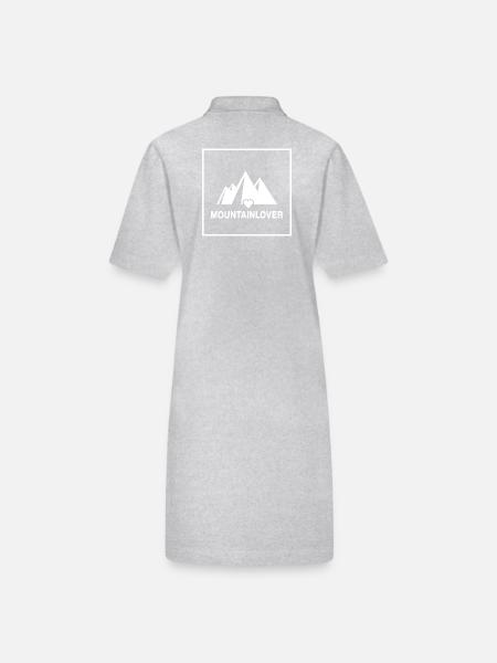 Bergfex Bergwandern Bergsteiger Servus Alpin - Robe polo bio PAIGER Stanley/Stella Femme - gris chiné - Dos