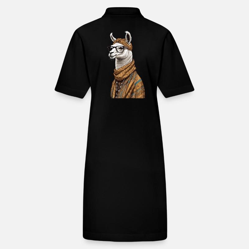 Llama Loving Mom Funny Mom Design Stanley/Stella PAIGER Organic Women’s Polo Dress
