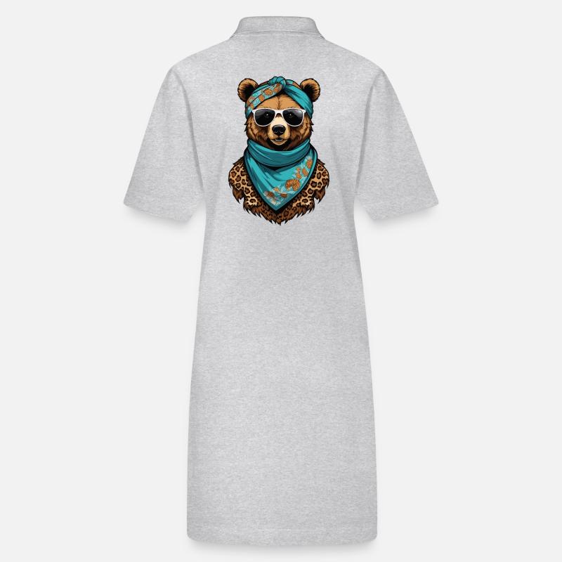 Lustiger Mama Bär Mutter Bärin Muttertag Stanley/Stella Frauen Bio-Polokleid PAIGER