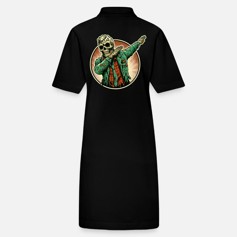 Dabbender Zombie Lustiges Dabbing Design Stanley/Stella Frauen Bio-Polokleid PAIGER
