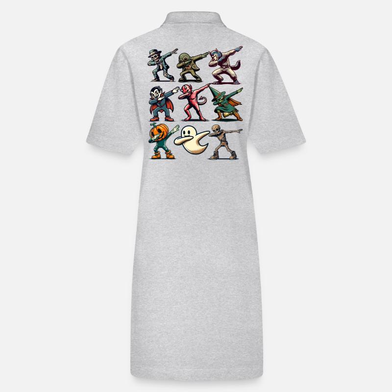 Dabbing Halloween Creatures Funny Dabbing Stanley/Stella PAIGER Organic Women’s Polo Dress