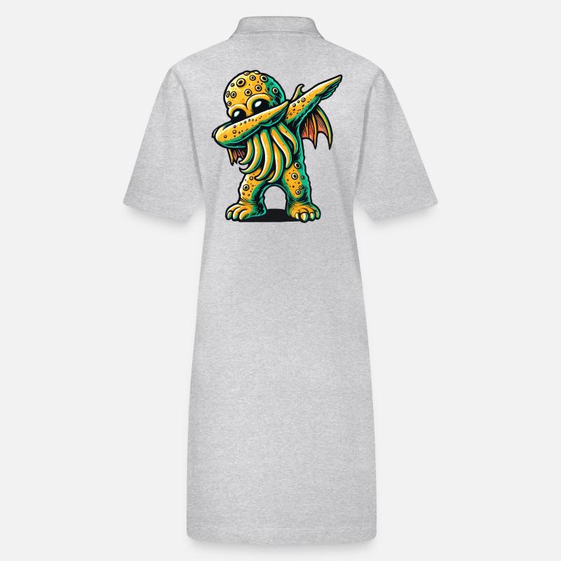 Lustiger Dabbender Cthulhu Dabbing Design Stanley/Stella Frauen Bio-Polokleid PAIGER