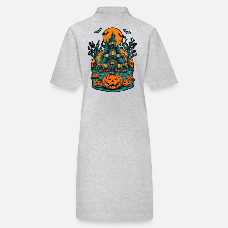 Spooky Haunted House Spooky Haunted Villa Stanley/Stella PAIGER Organic Women’s Polo Dress