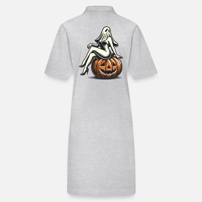 Seductive Ghost Funny Halloween Design Stanley/Stella PAIGER Organic Women’s Polo Dress