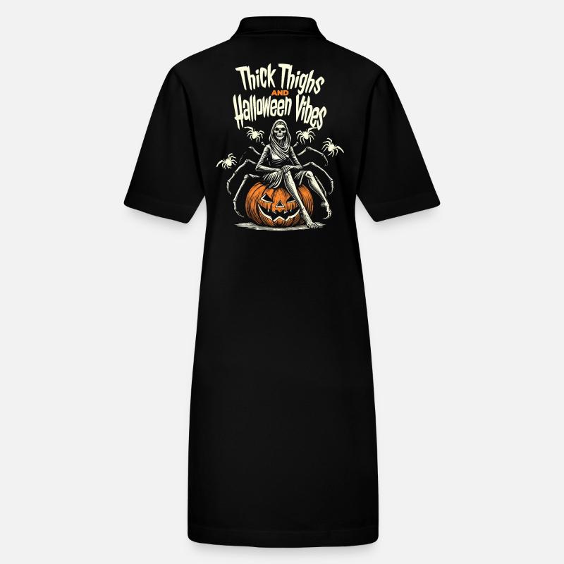 Funny Halloween With Thick Thigh Stanley/Stella PAIGER Organic Women’s Polo Dress