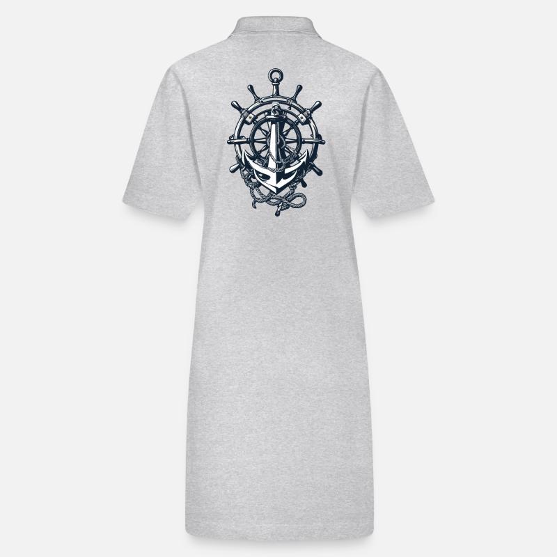 Capitaine Volant Ancre Aventure Bénédiction Robe polo bio PAIGER Stanley/Stella Femme