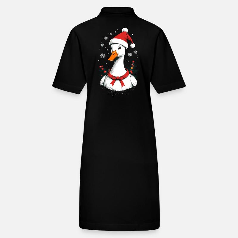 Canard de Noël avec un joli chapeau de Noël Robe polo bio PAIGER Stanley/Stella Femme