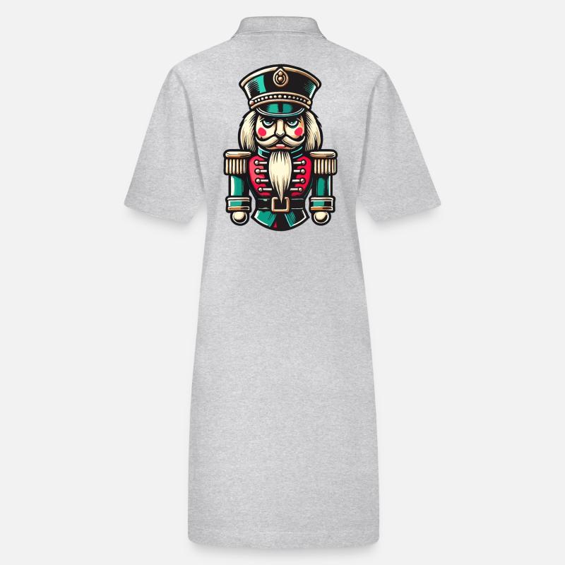 Christmas Nutcracker Illustration Stanley/Stella PAIGER Organic Women’s Polo Dress