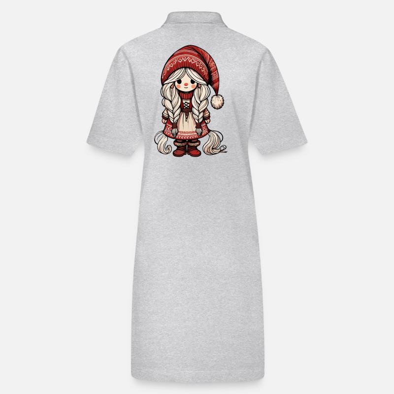 Mignon elfe de Noël style scandinave Robe polo bio PAIGER Stanley/Stella Femme