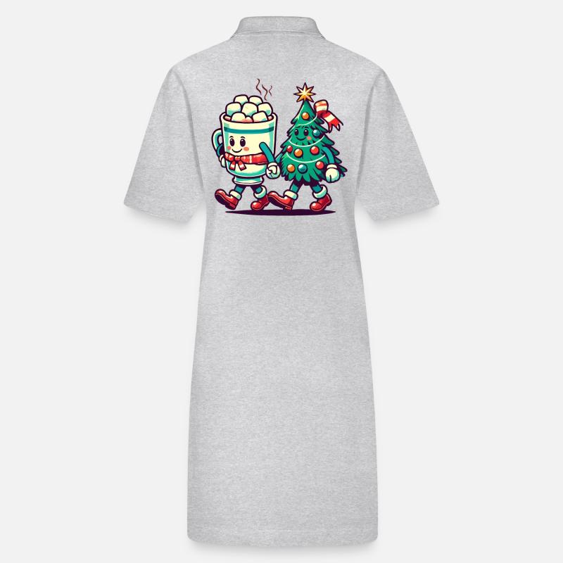 Joyeux Noël Style Rétro Robe polo bio PAIGER Stanley/Stella Femme