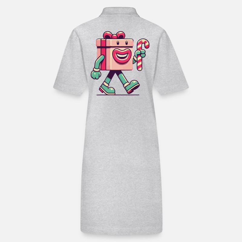 Fröhliches Weihnachtsgeschenk Maskottchen Stanley/Stella Frauen Bio-Polokleid PAIGER