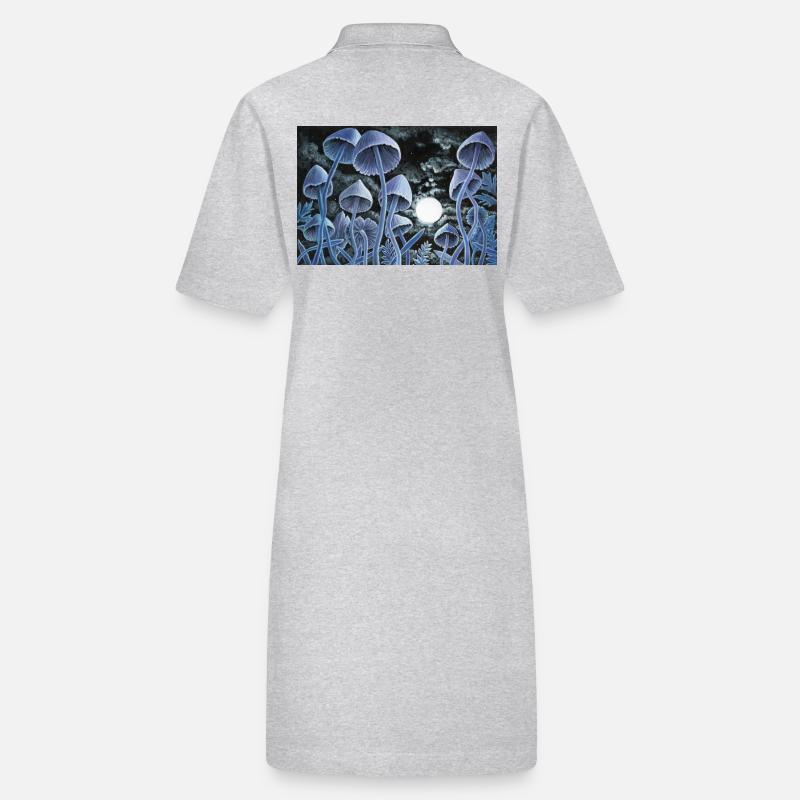 Twelve magic mushrooms at full moon Stanley/Stella PAIGER Organic Women’s Polo Dress