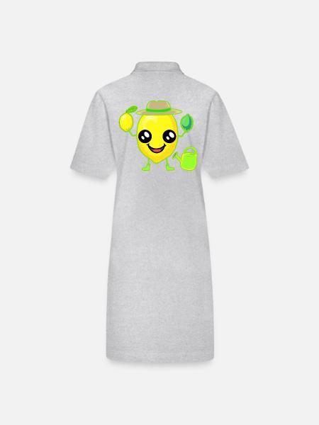 Citron Citron - Robe polo bio PAIGER Stanley/Stella Femme - gris chiné - Dos