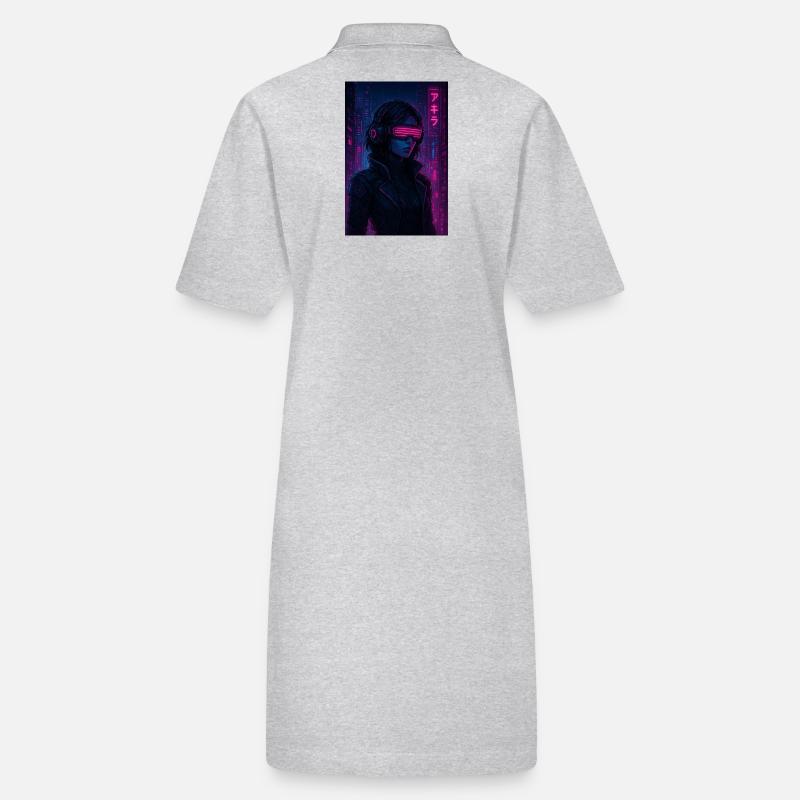 Cyberpunk Neon Pilot Stanley/Stella PAIGER Organic Women’s Polo Dress