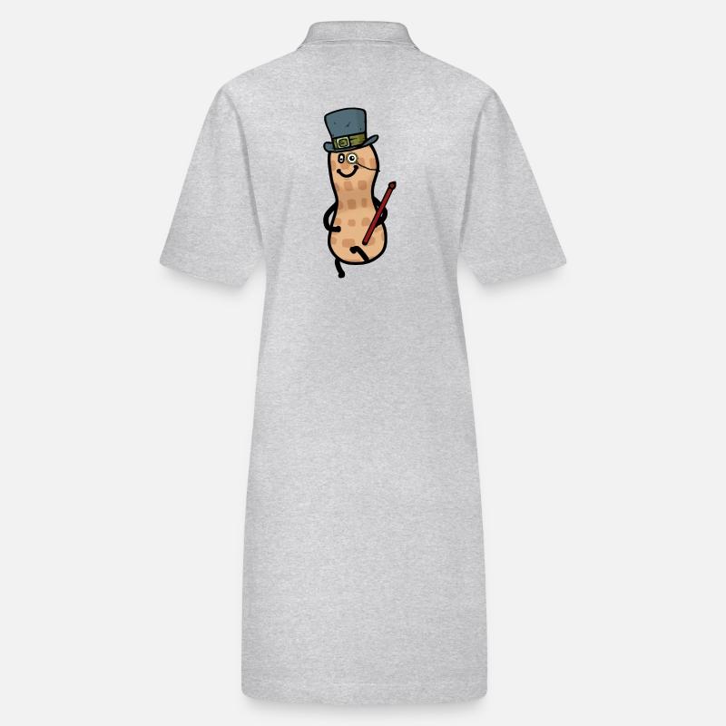 Peanut Cylinder Monocle Mr. Sir Nut Gentleman Stanley/Stella PAIGER Organic Women’s Polo Dress