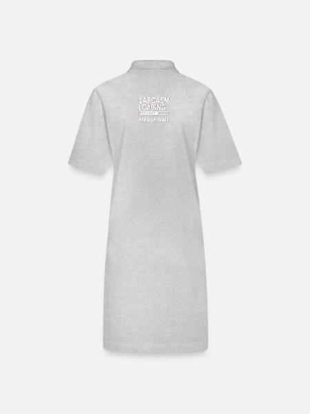 Sarcasme - Robe polo bio PAIGER Stanley/Stella Femme - gris chiné - Dos
