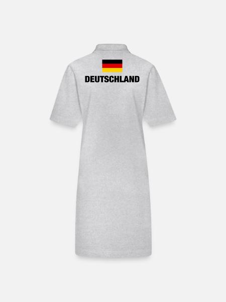 Allemagne drapeau allemand drapeau allemand cadeau - Robe polo bio PAIGER Stanley/Stella Femme - gris chiné - Dos