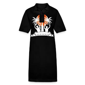 Fête de l’île Célébrer la bière - Robe polo bio PAIGER Stanley/Stella Femme - noir - Devant