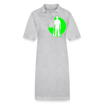 Landwirt Farmer Bauer - Robe polo bio PAIGER Stanley/Stella Femme - noir - Devant