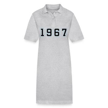1967 Jahr Geburtstag - Stanley/Stella Frauen Bio-Polokleid PAIGER - Schwarz - Vorne