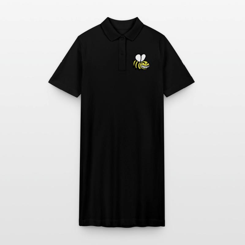 bee beekeeping beekeeper comics drawing Stanley/Stella PAIGER Organic Women’s Polo Dress