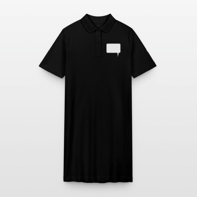 Conception rectangulaire de bulle de dialogue Robe polo bio PAIGER Stanley/Stella Femme