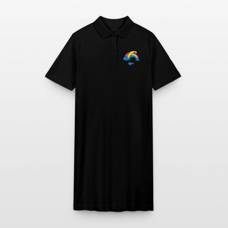 Rainbow & Clouds Paragliding Stanley/Stella PAIGER Organic Women’s Polo Dress