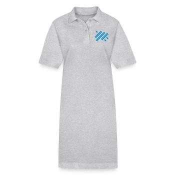 Free State of Bavaria colors - Stanley/Stella PAIGER Organic Women’s Polo Dress - black - Front