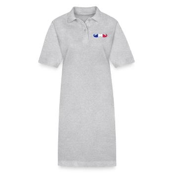 France Français Française French Frankreich - Stanley/Stella PAIGER Organic Women’s Polo Dress - black - Front