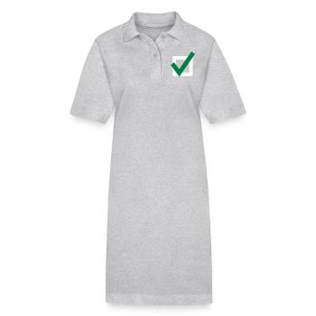 Crochet Check Mark Icône de l'icône - Robe polo bio PAIGER Stanley/Stella Femme - noir - Devant
