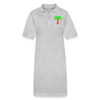 Palme Insel Baum Strand Urlaub Kokosnuss Meer Cool - Robe polo bio PAIGER Stanley/Stella Femme - noir - Devant