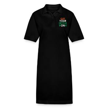 Get your irish on - Stanley/Stella PAIGER Organic Women’s Polo Dress - black - Front