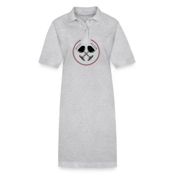 Wein Rotwein Glas - Stanley/Stella Frauen Bio-Polokleid PAIGER - Schwarz - Vorne