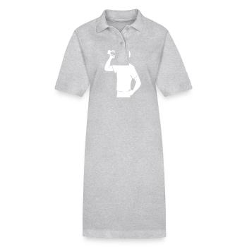 Drinking Party - Stanley/Stella PAIGER Organic Women’s Polo Dress - black - Front