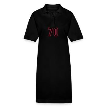 70 Zahl Jahre Trikot - Stanley/Stella Frauen Bio-Polokleid PAIGER - Schwarz - Vorne