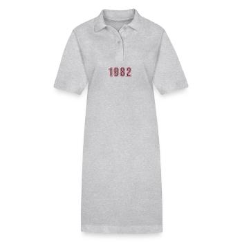 1982 Numéro de l’année - Robe polo bio PAIGER Stanley/Stella Femme - noir - Devant