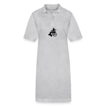 Rollstuhl Eingeschränkt - Stanley/Stella Frauen Bio-Polokleid PAIGER - Schwarz - Vorne