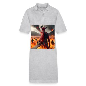 Suivez-moi jusqu’à l’abîme - Pacte du Diable Infernal #15 - Robe polo bio PAIGER Stanley/Stella Femme - noir - Devant
