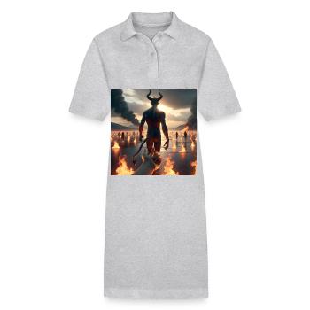 Suivez-moi jusqu’à l’abîme - Pacte du Diable Infernal #08 - Robe polo bio PAIGER Stanley/Stella Femme - noir - Devant