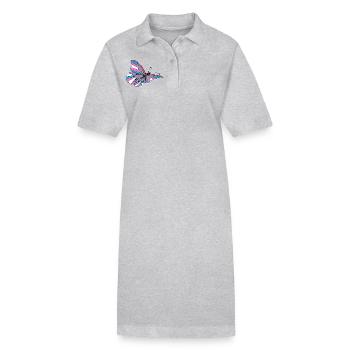 papillon transgenre, bigenre, transsexuel - Robe polo bio PAIGER Stanley/Stella Femme - noir - Devant