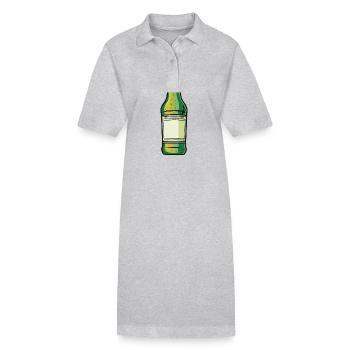 Beer Bottle Beer Drinking Icon - Stanley/Stella PAIGER Organic Women’s Polo Dress - black - Front