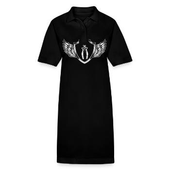 pince armoiries outil - Robe polo bio PAIGER Stanley/Stella Femme - noir - Devant