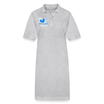 Emergency Nurse Does All Things With Heart - Stanley/Stella PAIGER Organic Women’s Polo Dress - black - Front