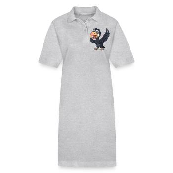 Kalifornischer Kondor Mit Offenen Flügeln - Stanley/Stella Frauen Bio-Polokleid PAIGER - Schwarz - Vorne