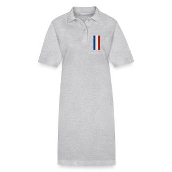 Flag of France, French pride - Stanley/Stella PAIGER Organic Women’s Polo Dress - black - Front