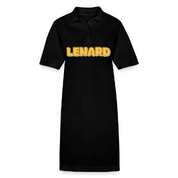 Lenard - Stanley/Stella Frauen Bio-Polokleid PAIGER - Schwarz - Vorne