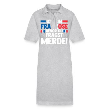 Franzose Französisch Frankreich - Stanley/Stella Frauen Bio-Polokleid PAIGER - Schwarz - Vorne