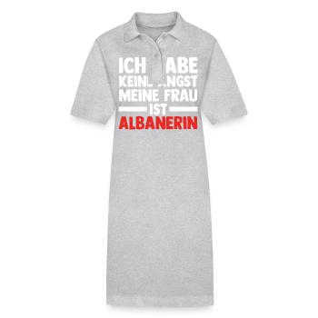 Albaner Albanisch Albanien - Stanley/Stella Frauen Bio-Polokleid PAIGER - Schwarz - Vorne